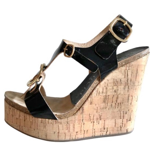 Black Pedro Garcia Wedges size 36.5/6.5 - Picture 2 of 10
